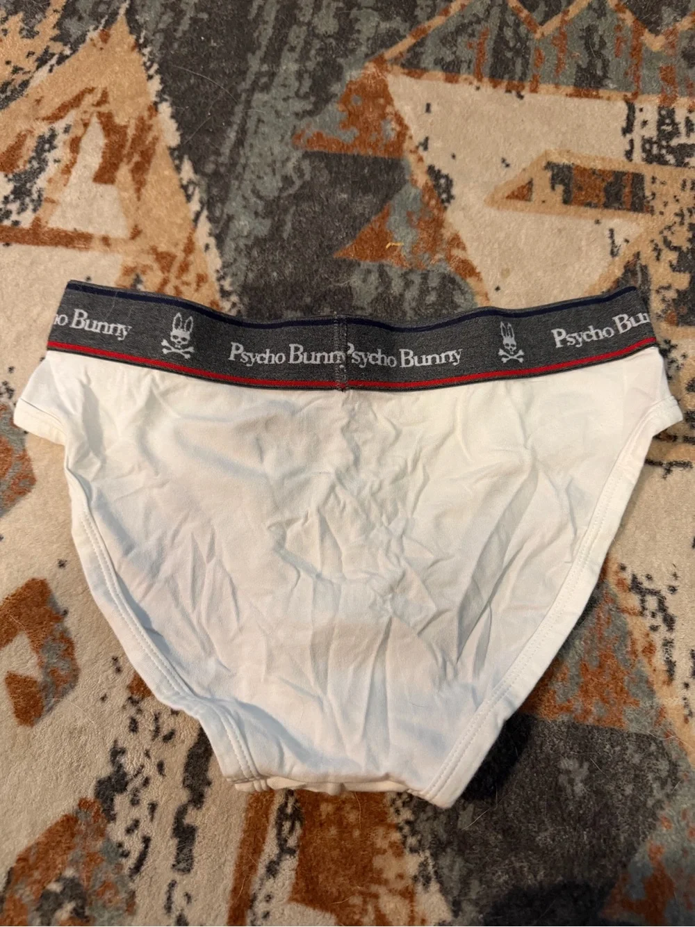 Psycho Bunny Men's White Briefs